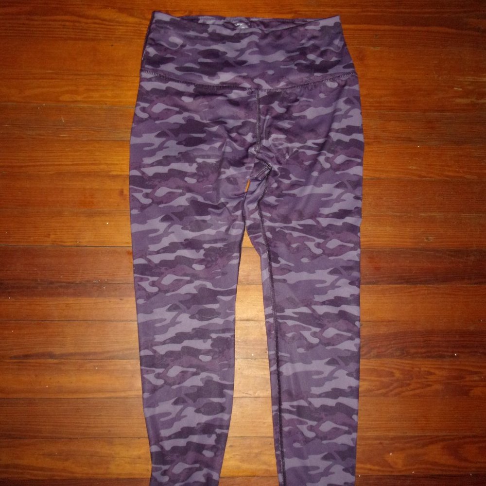 Layer 8 Purple Camo Qwick-Dry Active Wear Pants